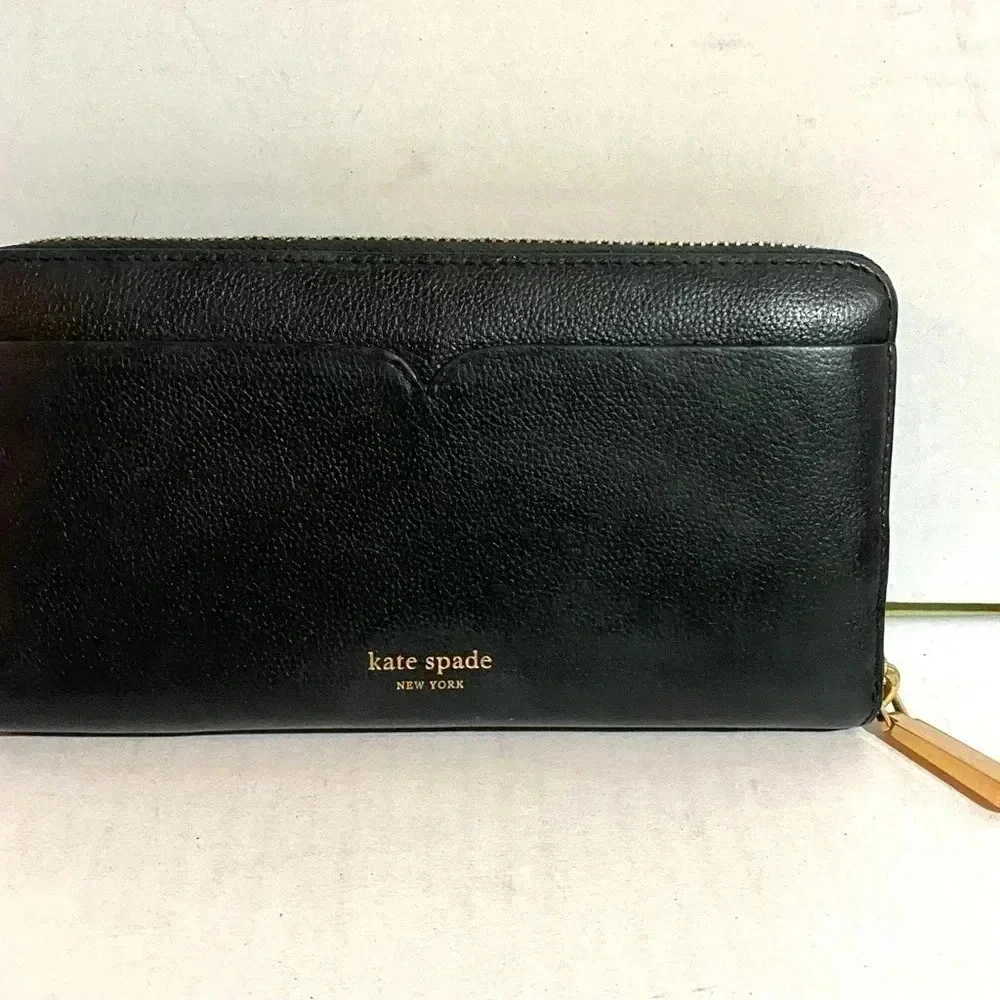 Kate spade black leather wallet